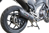 Honda NC750X NC750S DCT 2021-2023 Exhaust GPR Furore Evo4 Nero Slip-On