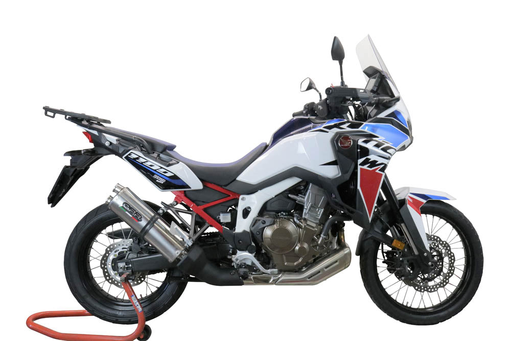 Escape GPR doble de acero inoxidable deslizante para Honda CRF1000L Africa Twin 2015-2017