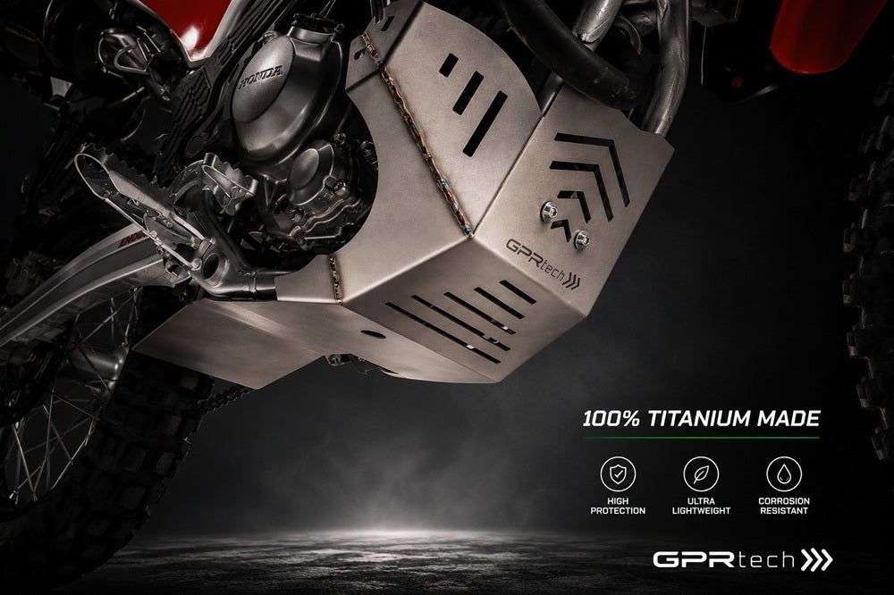 Cubrecárter GPR TECH, titanio, para Honda CRF300L - Rally 2025-2026