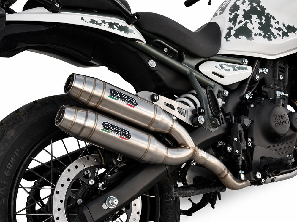Escape GPR Deeptone Duplex Slip-On Doble para Royal Enfield Guerrilla 450 2024-2025