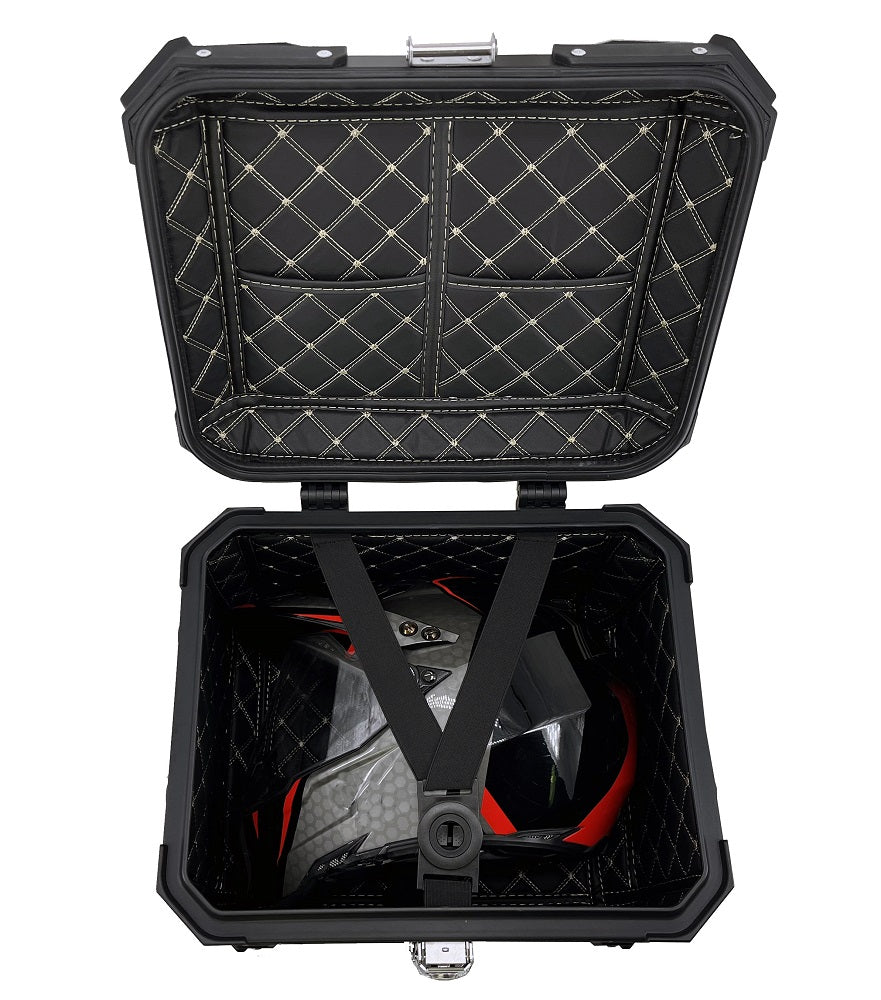 Universal Top Case GPR Tech ALPI-TECH 45 Liters with Backrest Silver