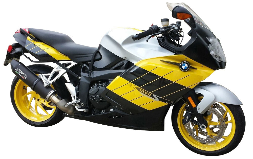 BMW K1200S K1200R 2004-2008 Exhaust GPR Furore Nero Slip-On