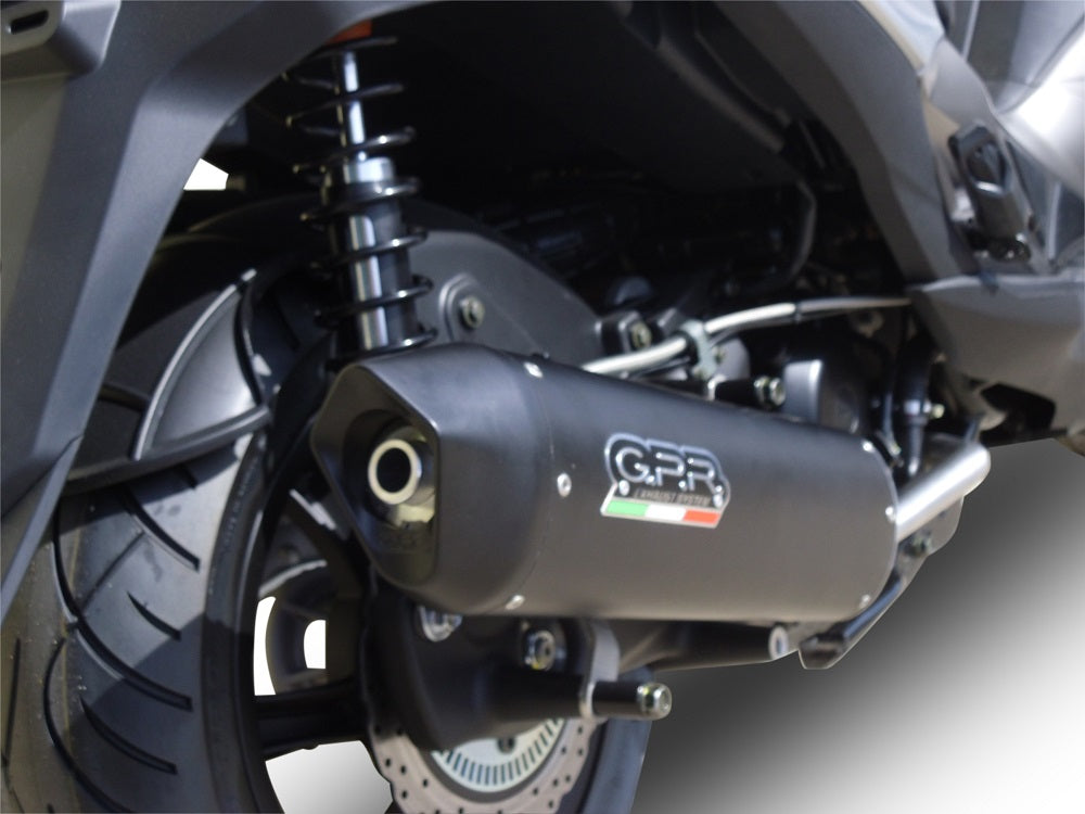 Escape GPR Furore Nero atornillable para Hyosung Comet 125GT Comet 125R 2003-2014