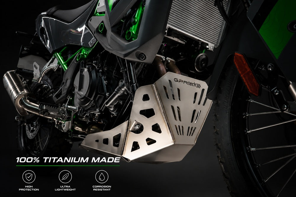 Cubrecárter GPR TECH, titanio, para Kawasaki KLE 500 2026-2027