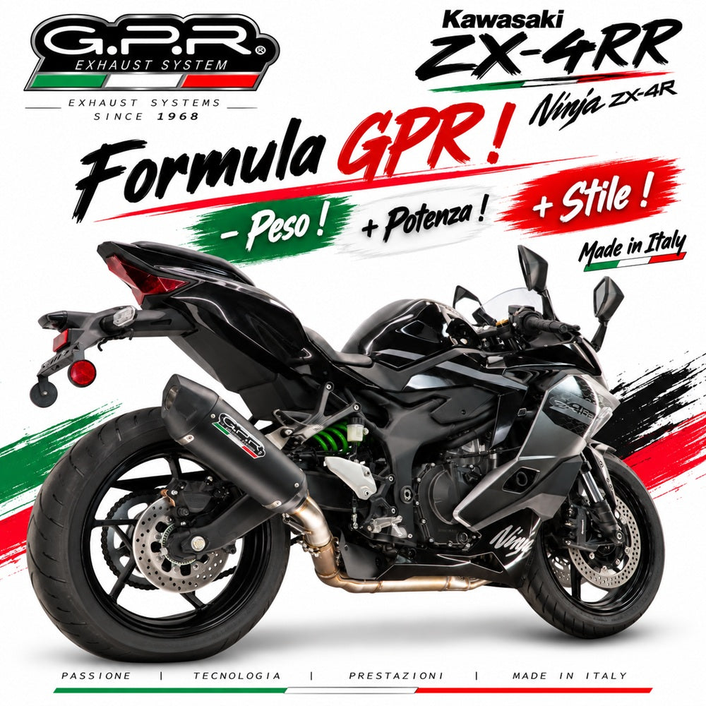 Kawasaki Ninja ZX-4R 2023-2026 Exhaust GPR GP-Revo Black Titanium Slip-On - photo 4