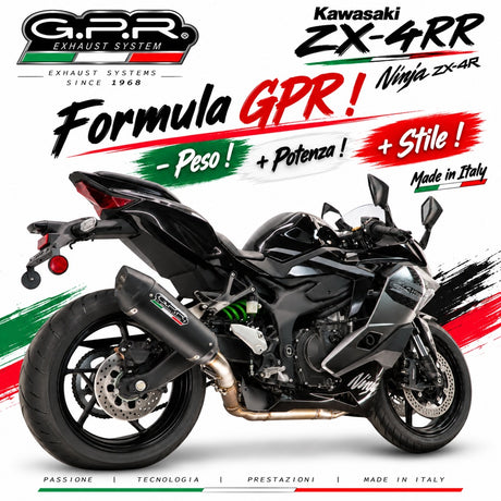 Kawasaki Ninja ZX-4R 2023-2026 Exhaust GPR GP-Revo Black Titanium Slip-On - photo 4