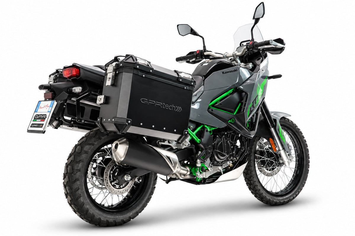 Kawasaki KLE 500 2026-2027 Side Cases 38 Liters + 38 Liters GPR TECH Silver Aluminum - photo 2