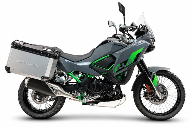 Kawasaki KLE 500 2026-2027 Side Cases 38 Liters + 38 Liters GPR TECH Black Aluminum - photo 1