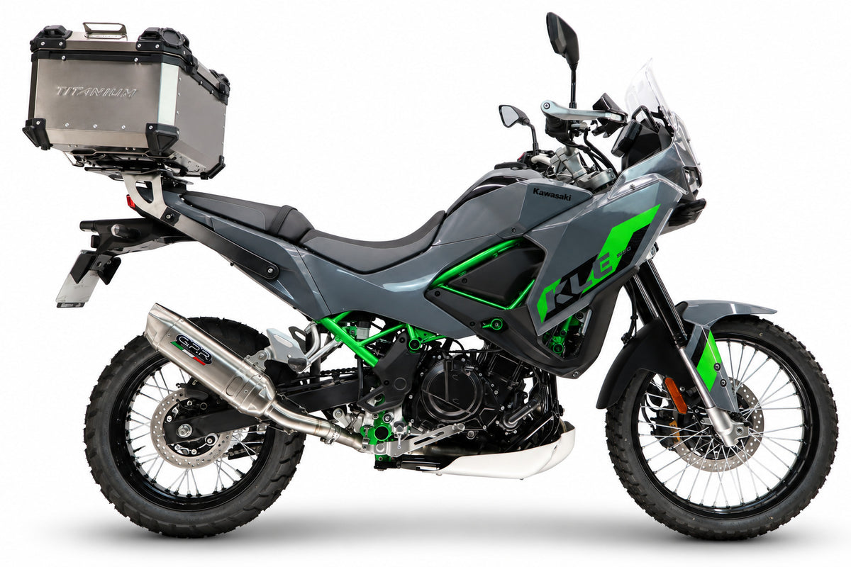 Top case GPR TECH de 35 litres, titane, pour Kawasaki KLE 500 2026-2027