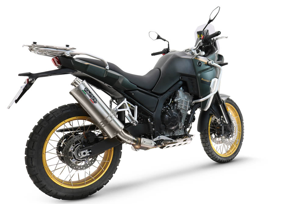 Kove 800X 2024-2026 Exhaust GPR Dune Triovale Titanio Slip-On High Level
