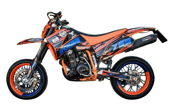 KTM 640 LC4 Enduro 640 LC4 Adventure 640 LC4 Supermoto 2003-2006 Exhaust GPR Furore Nero Slip-On