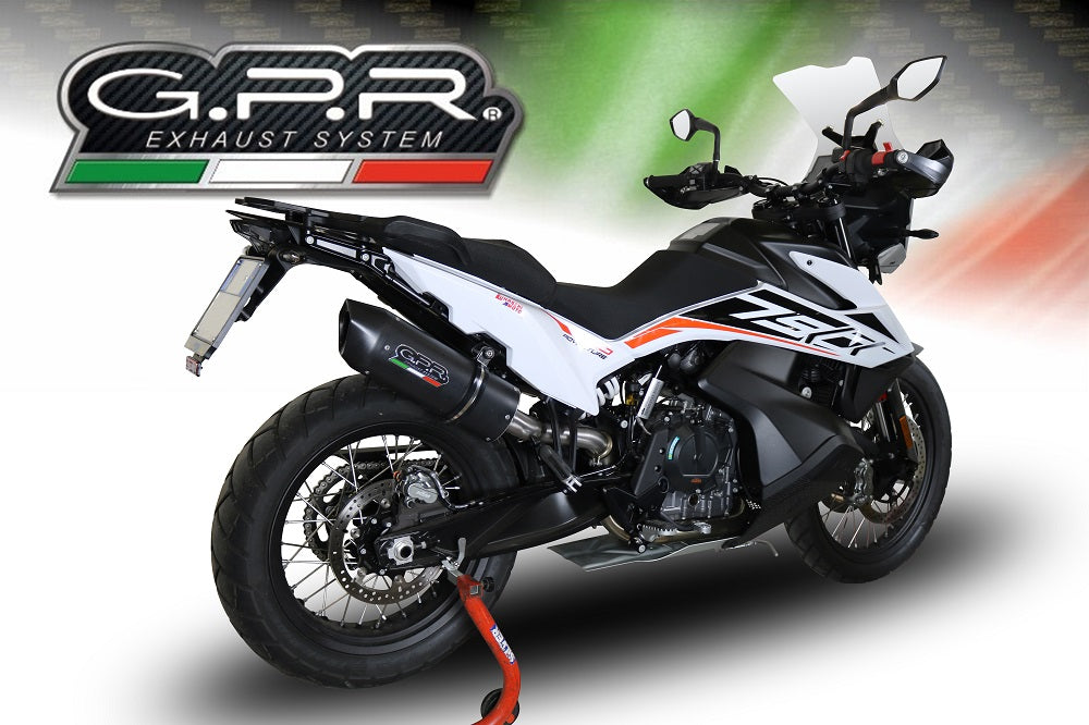 KTM 790 Adventure 2021-2024 Exhaust GPR Furore Evo4 Nero Slip-On