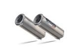Escape GPR M3 Titanio Natural Doble Slip-On Race para Ducati Monster 1100 2009-2010
