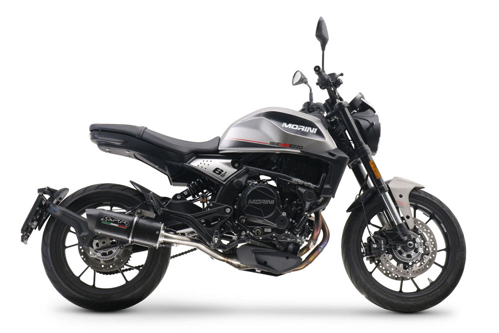 Moto Morini Seiemmezzo Scr 2022-2024 Exhaust GPR Furore Evo4 Nero Mid Full System