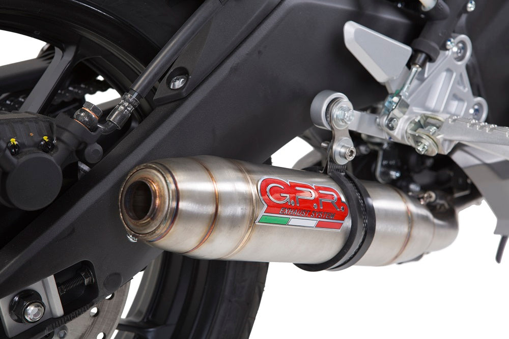 Yamaha Mt125 2017-2019 Exhaust GPR Deeptone Inox Slip-On