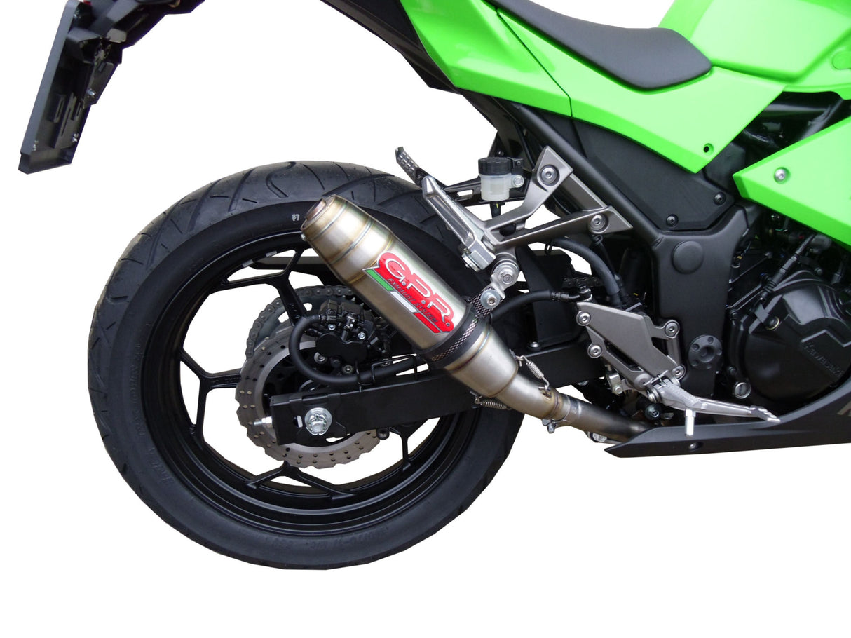 Kawasaki Ninja 300R 2012-2017 Exhaust GPR Deeptone Inox Slip-On