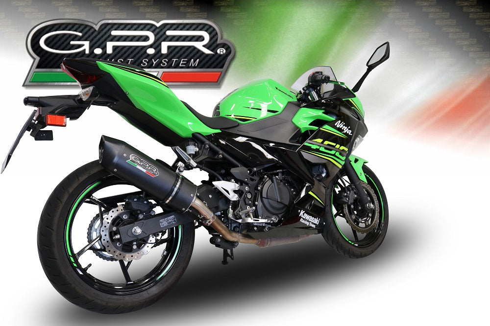 Kawasaki Z400 2018-2022 Exhaust GPR Furore Evo4 Nero Slip-On