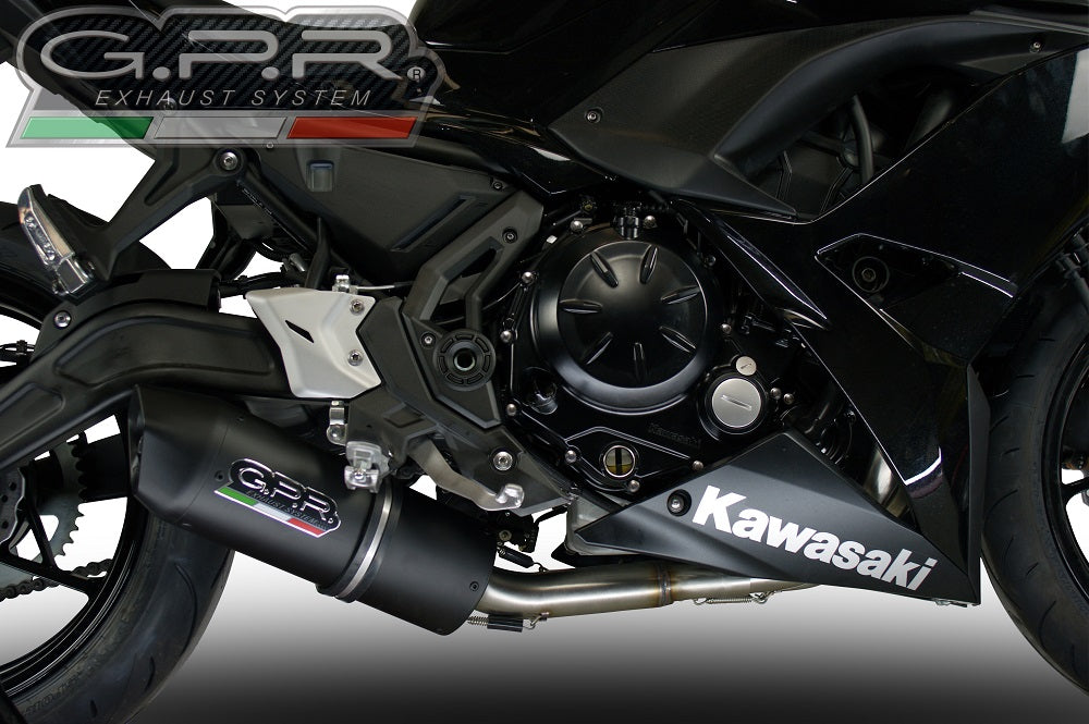 Kawasaki Z650 EX650M 2023-2024 Exhaust GPR Furore Evo4 Nero Full System
