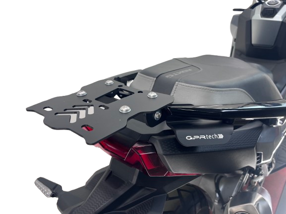 Baúl GPR TECH de 26 litros, aluminio negro, para SYM ADX TG400 2024-2026