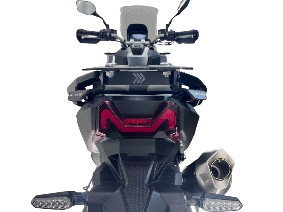 Top case GPR TECH de 35 litres, aluminium argenté, pour SYM ADX TG400 2024-2026