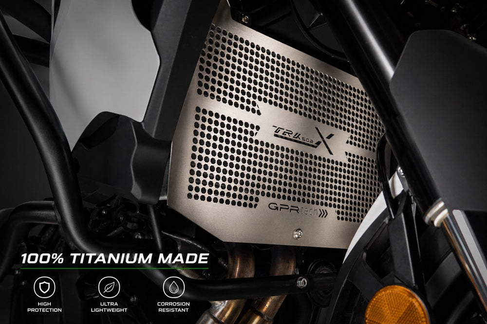 Protector de radiador GPR TECH, titanio, para Benelli TRK 502 X 2021-2024