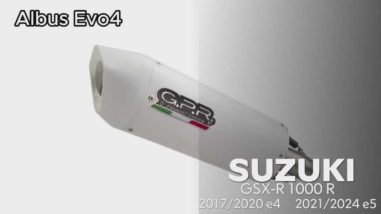 Suzuki GSXR 1000 R 2021-2025 Exhaust GPR Albus Evo4 Slip-On