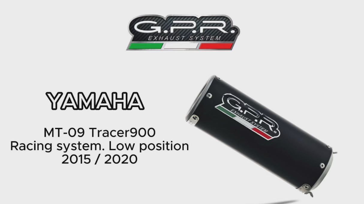 Yamaha Fj09 Tracer 2015-2020 Exhaust GPR M3 Black Titanium Full System Race