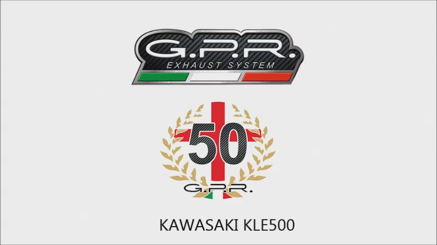 Sistema completo de escape GPR Deeptone para ATV Kawasaki KFX400 2003-2006