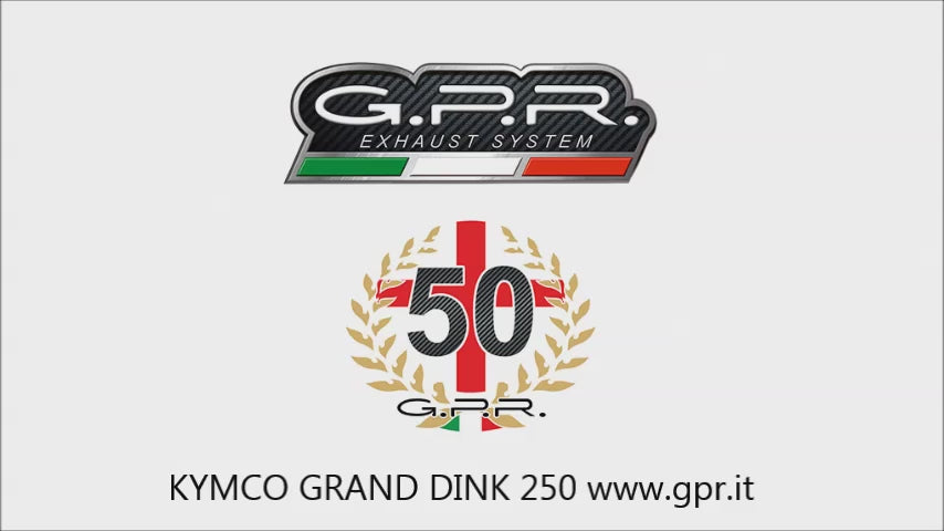 Kymco Gran Dink 250 2001-2005 Exhaust GPR Evo4 Road Full System Race