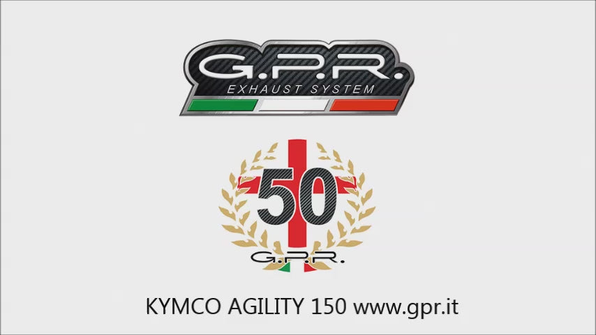 Kymco Agility 150 R12 2007-2020 Exhaust GPR Evo4 Road Full System Race