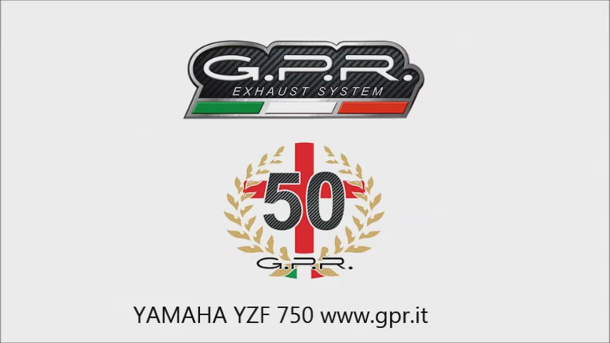 Yamaha Yzf 750 1993-1998 Exhaust GPR Furore Nero Slip-On