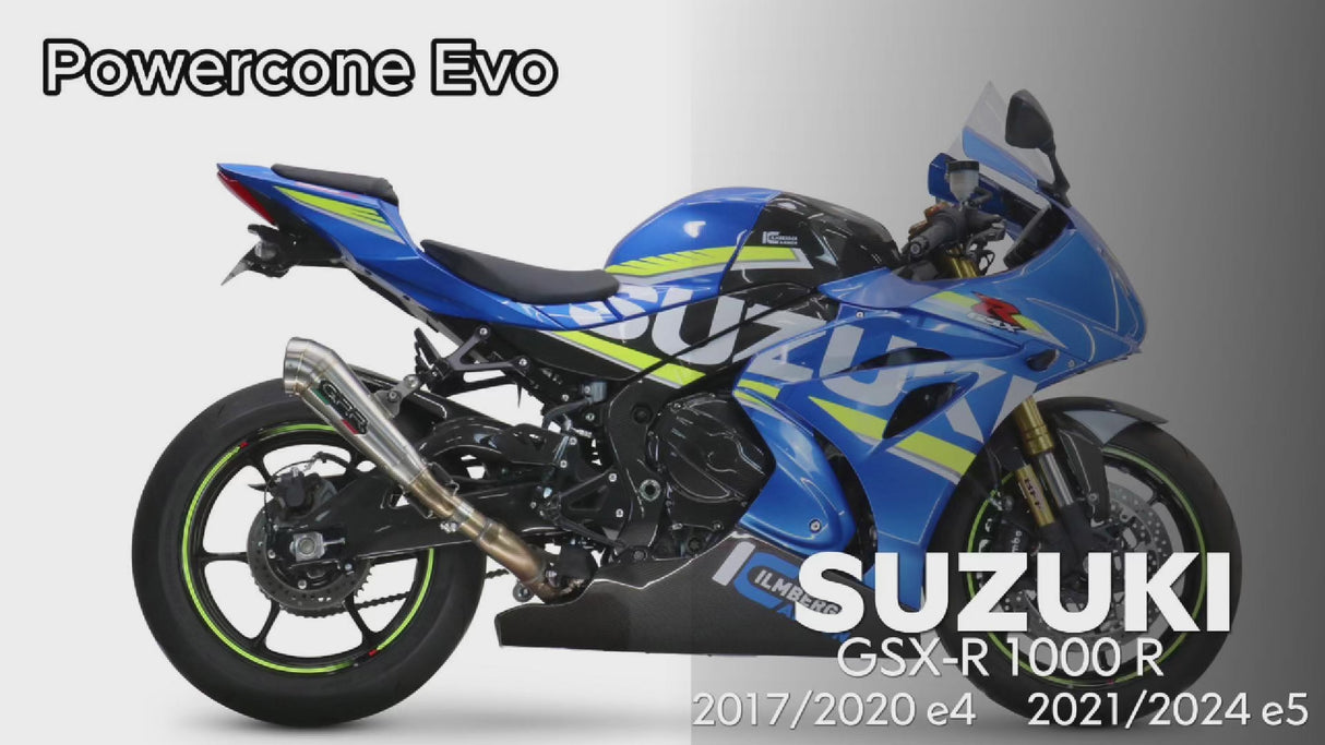 Suzuki GSXR 1000 R 2017-2020 Exhaust GPR Powercone Evo Slip-On