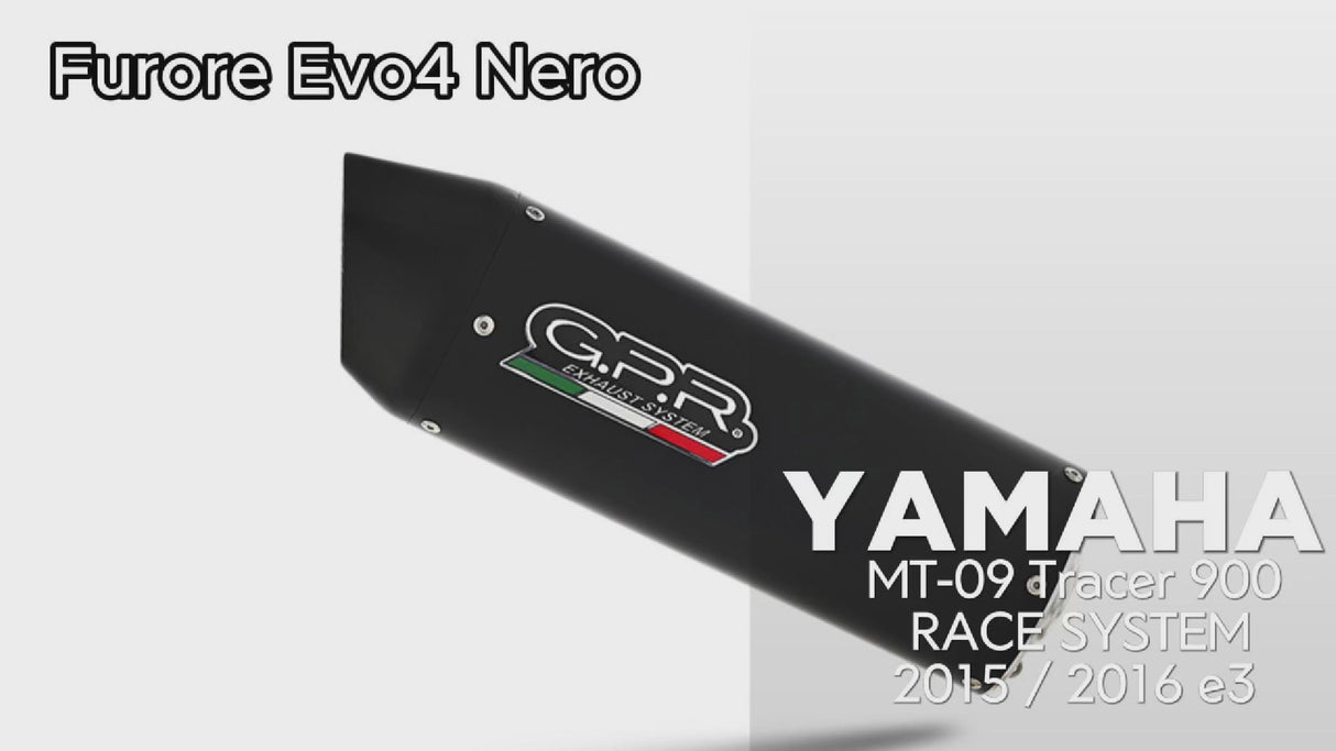 Yamaha Fj09 Tracer 2015-2020 Exhaust GPR Furore Nero Full System High Level