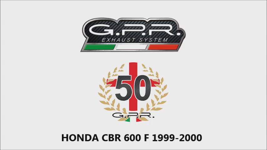 Escape GPR Satinox Slip-On para Honda CBR600F PC31 1991-1998