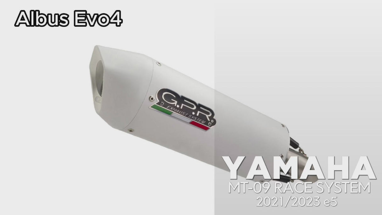Yamaha FJ-09 2021-2023 Exhaust GPR Albus Evo4 Full System High Level