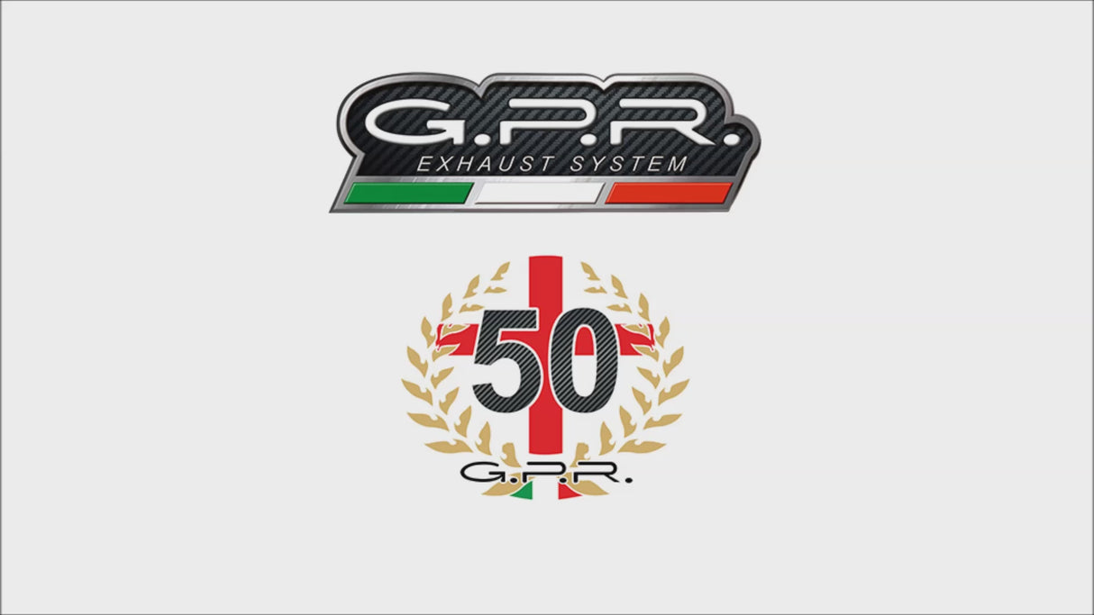 Aprilia Shiver 900 2017-2020 Exhaust GPR M3 Poppy Dual Slip OnHomologated