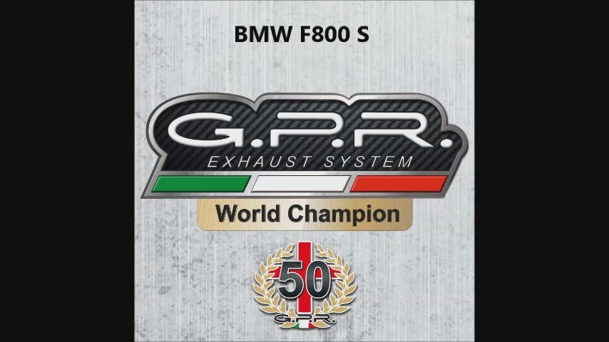 BMW F800GS 2016-2018 Exhaust GPR Hyper Sonic Black Titanium Slip-On
