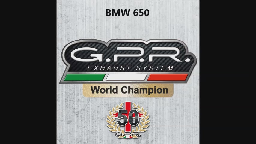 BMW G650X - Country - Challenge - Moto 2006-2012 Exhaust GPR Furore Nero Slip-On Race