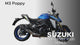 Suzuki GSXS 1000 2017-2020 Exhaust GPR M3 Poppy Slip-On