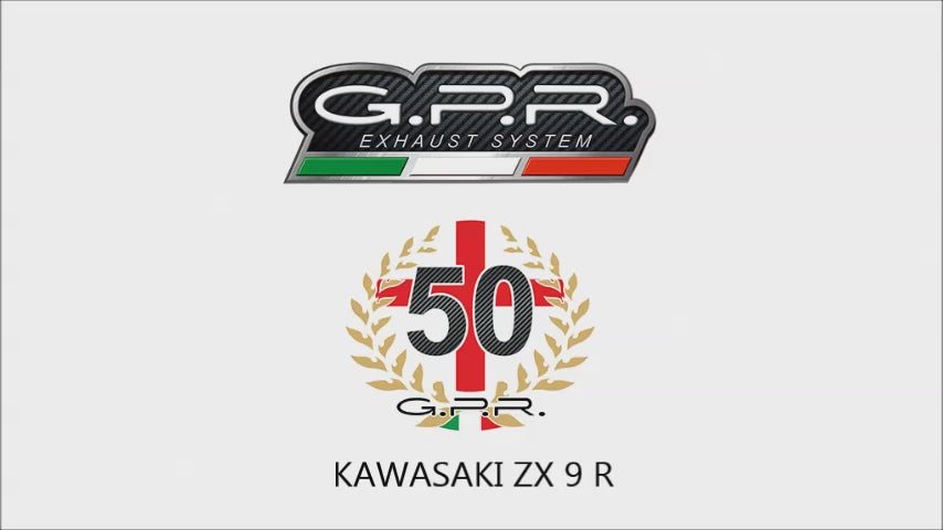 Kawasaki ZX9R 1998-1999 Exhaust GPR Inox Tondo Bolt-On