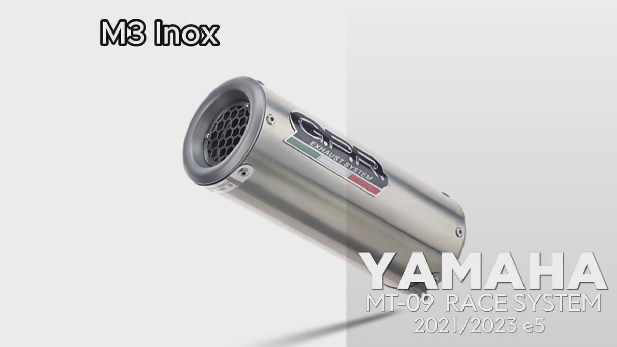Yamaha Fj09 2021-2024 Exhaust GPR M3 Inox Full System High Level