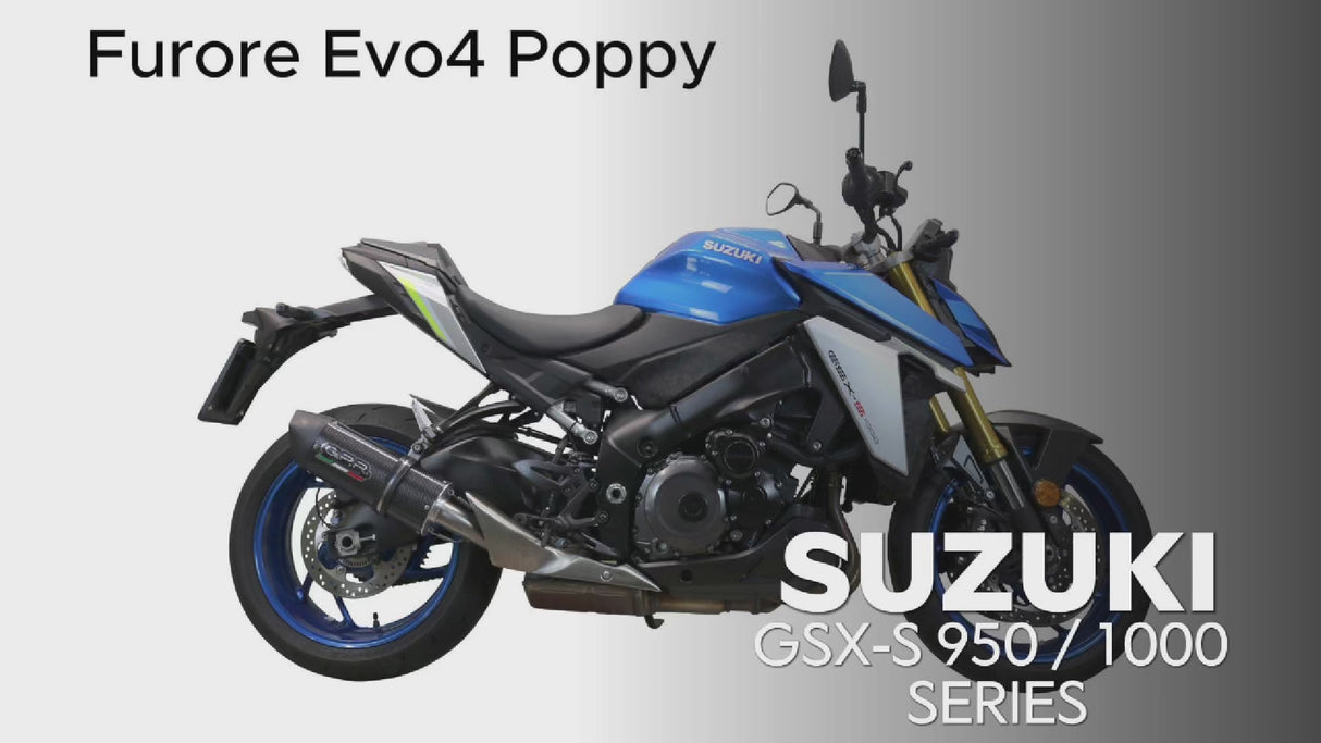 Suzuki GSXS 1000 2021-2025 Exhaust GPR Furore Evo4 Poppy Slip-On