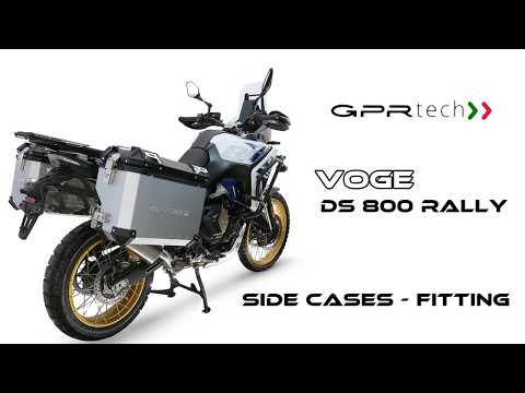 Maletas laterales GPR TECH de 38 + 32 litros, aluminio negro, para Voge DS 800 Rally 2025-2026