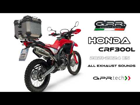 Honda CRF 300L / 300 Rally 2021-2024 Exhaust GPR Deeptone Inox Slip-On - video 2