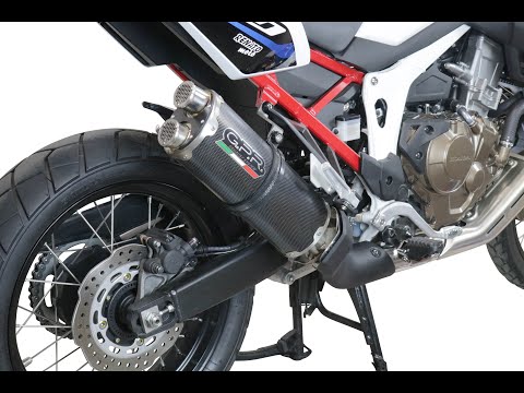 Escape GPR Hyper Sonic Black Titanium Slip-On para Honda CRF 1100 L Africa Twin Adventure Sport 2020-2025
