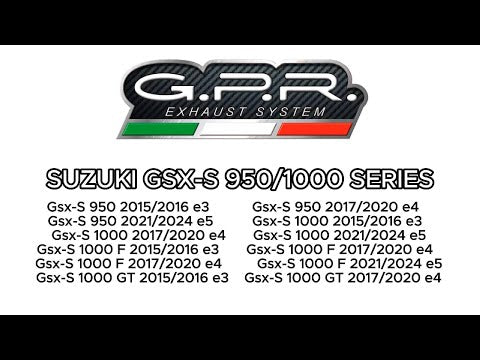 Suzuki GSXS 1000 2021-2025 Exhaust GPR Furore Nero Full System