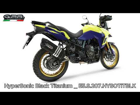 Escape GPR Hyper Sonic Black Titanium Slip-On para Suzuki V-STROM 800DE 800SE 2023-2025