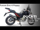 Escape GPR Furore Evo4 Poppy Slip-On para Ducati Multistrada V4S 2022-2024