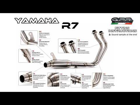 Yamaha YZF R7 2021-2024 Exhaust GPR M3 Black Titanium Full System
