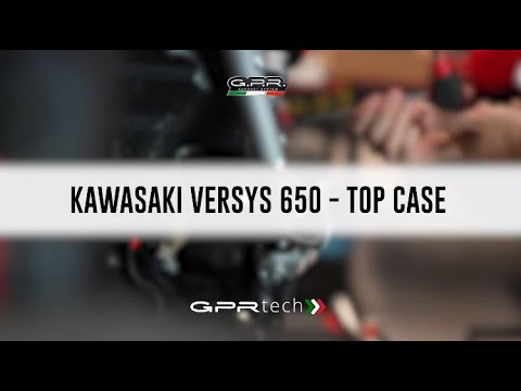 Kawasaki Versys 650 2015-2016 Top Case 35 Liters GPR TECH Black Aluminum